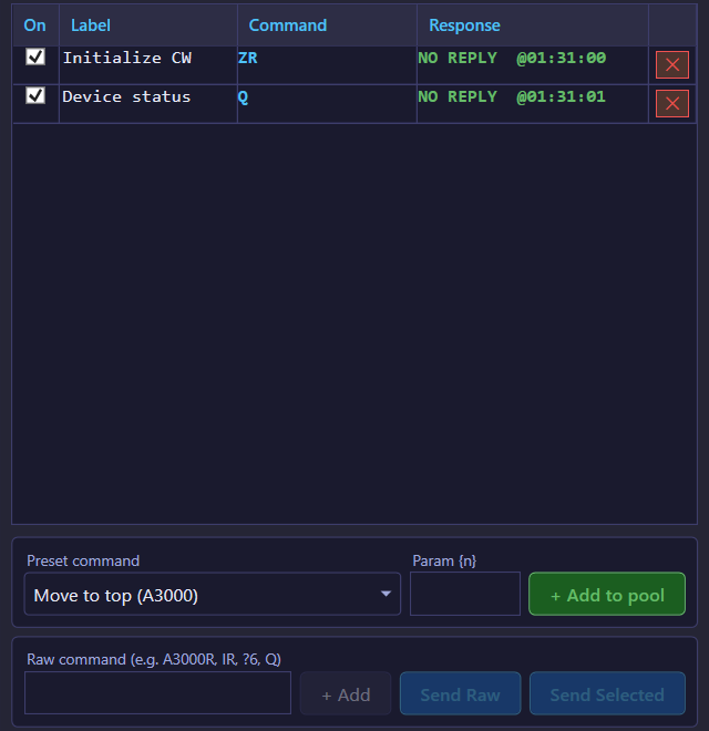 Command pool