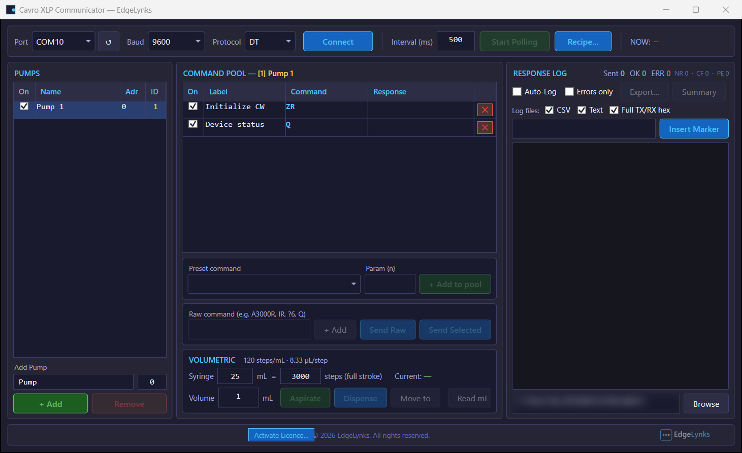 Cavro XLP Communicator screenshot